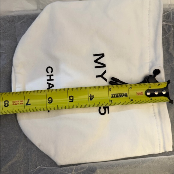 CHANEL White and Black Drawstring Pouch - Picture 5 of 5